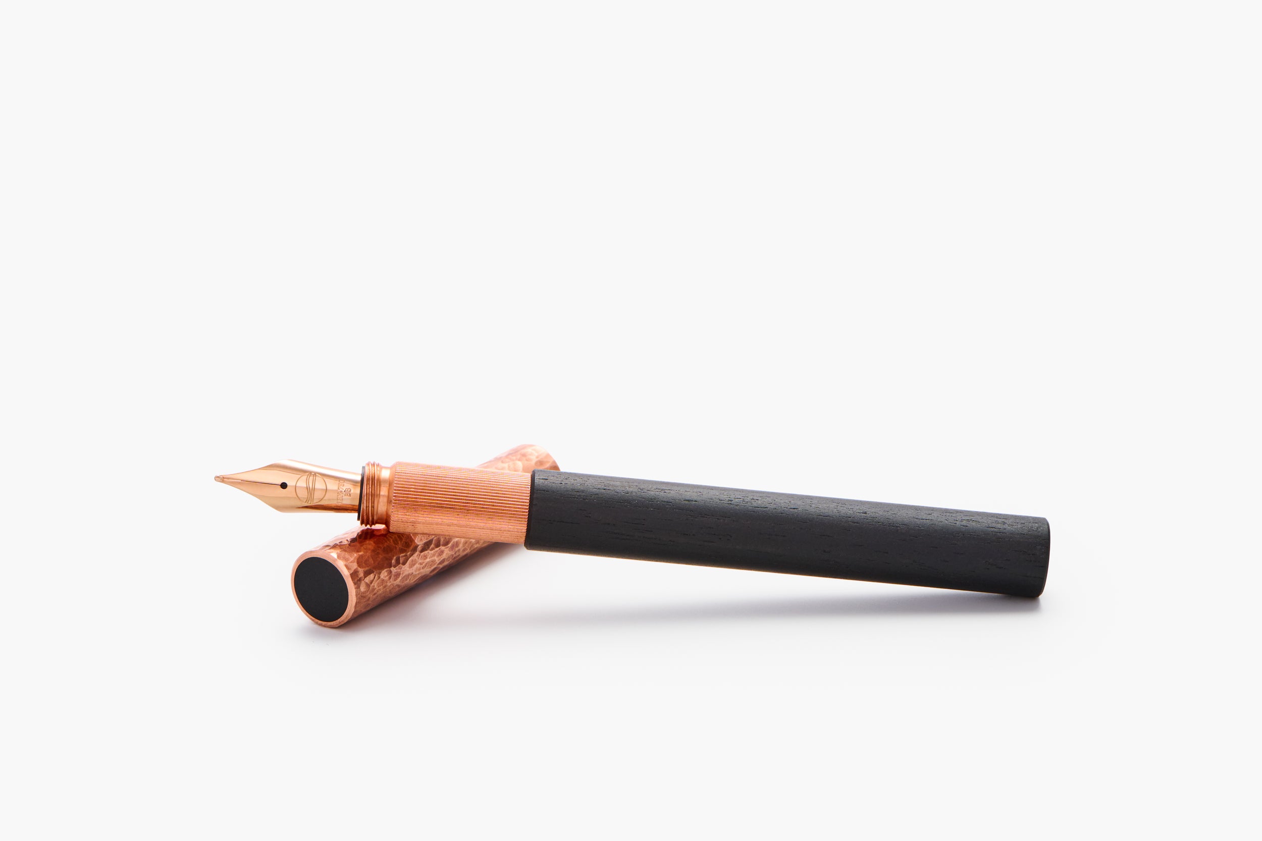 LONGCAP, Ebenholz & Kupfer Hammerschlag, THE NINE 2026, Füllfederhalter, handgefertigt