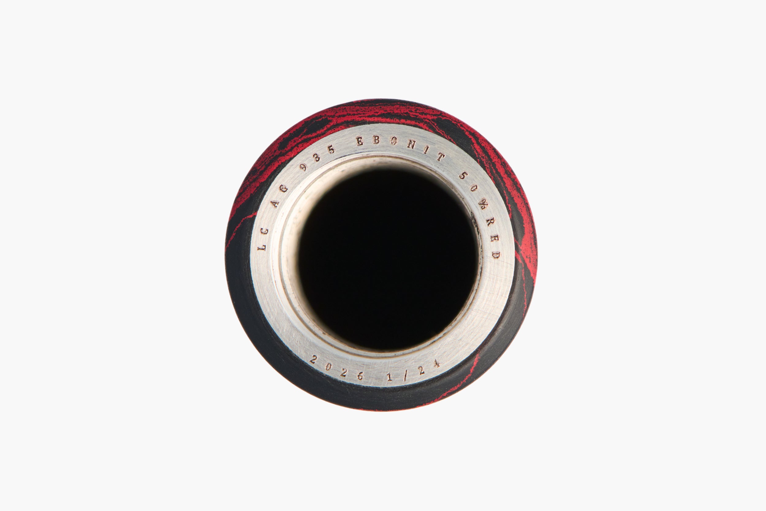 LONGCAP, Ebonit "50% Red", THE NINE 2026, Füllfederhalter, handgefertigt