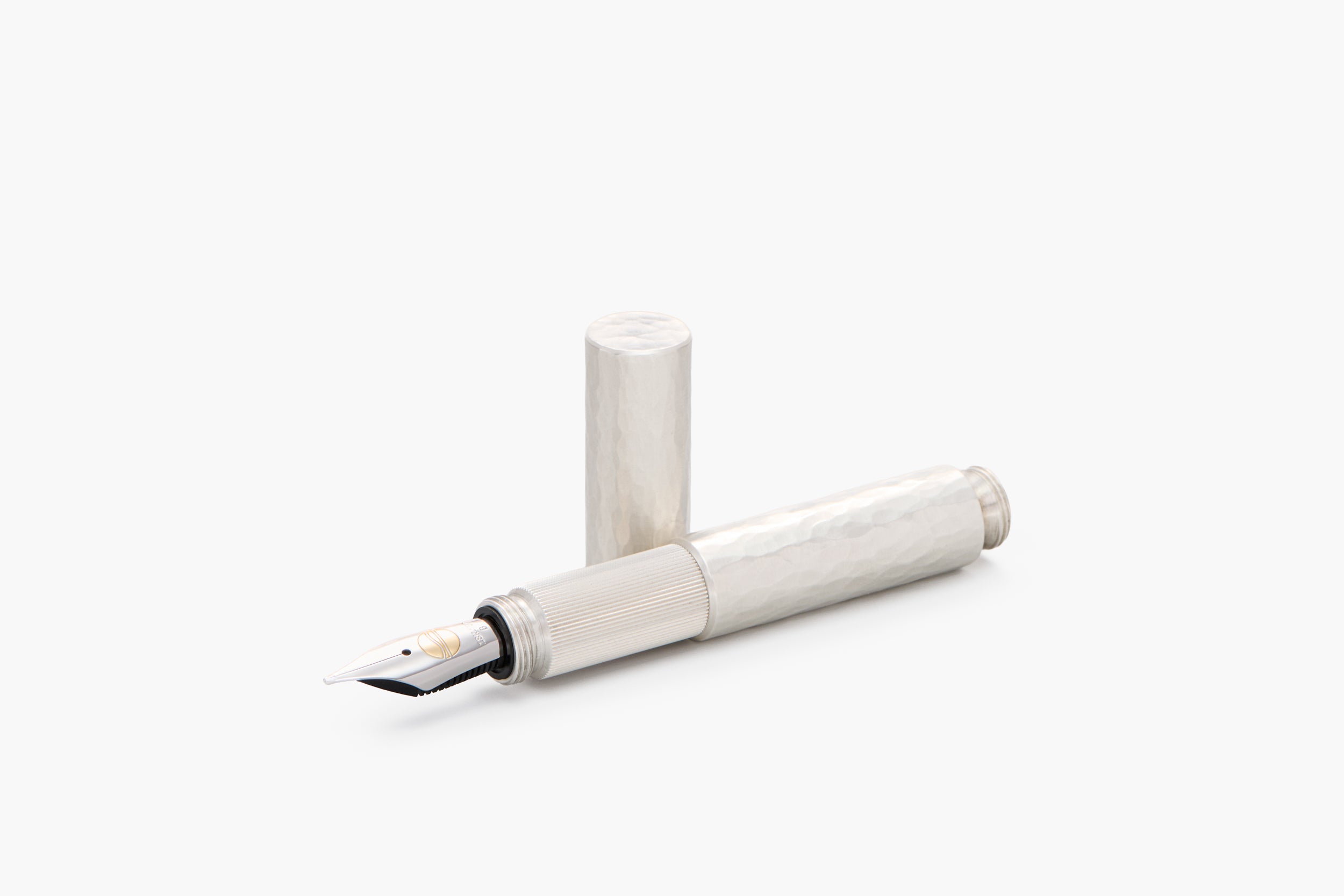 POCKETMASTER, Silber Hammerschlag, THE NINE 2026, Taschenfüllfederhalter, handgefertigt