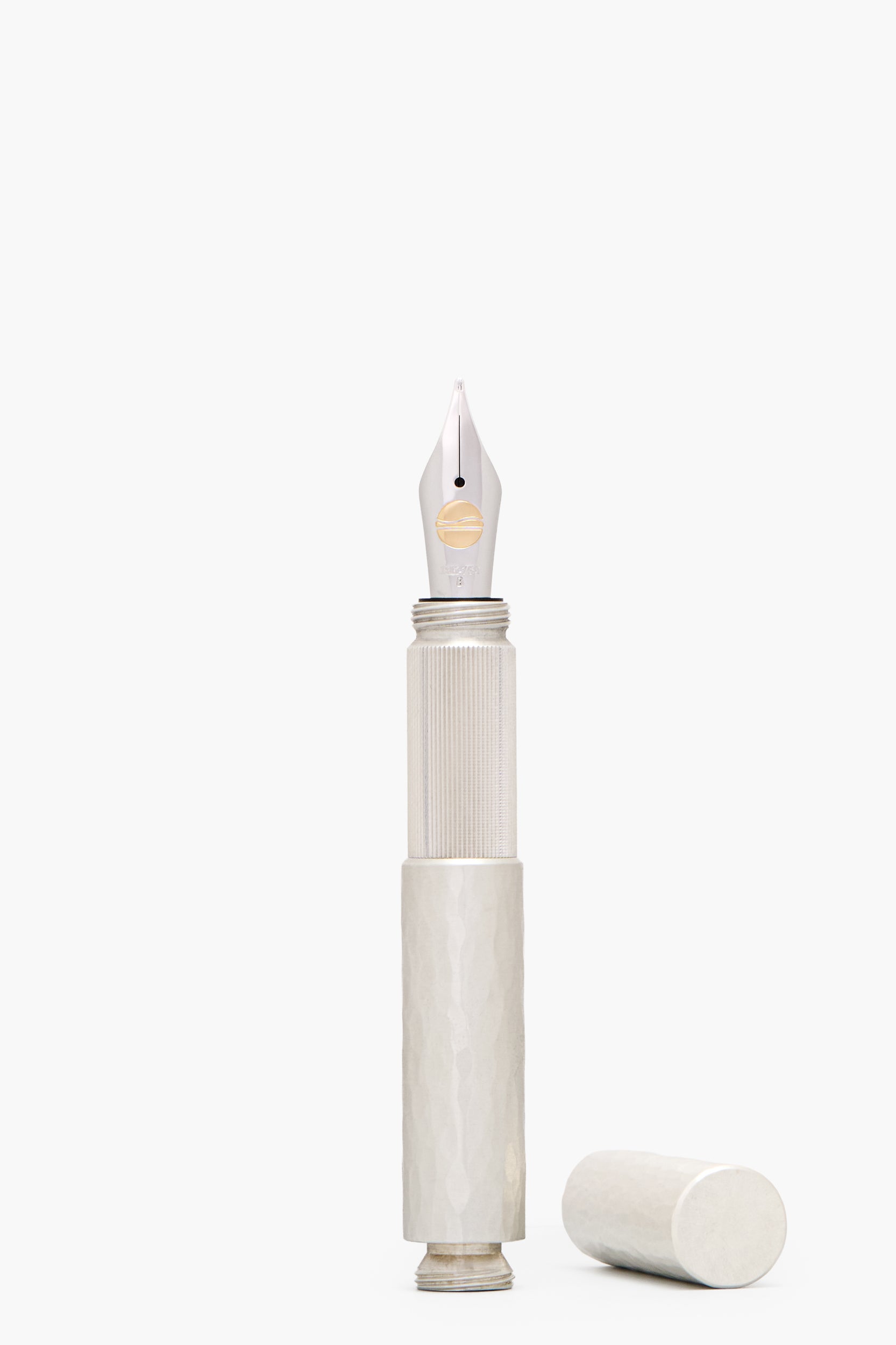 POCKETMASTER, Silber Hammerschlag, THE NINE 2026, Taschenfüllfederhalter, handgefertigt