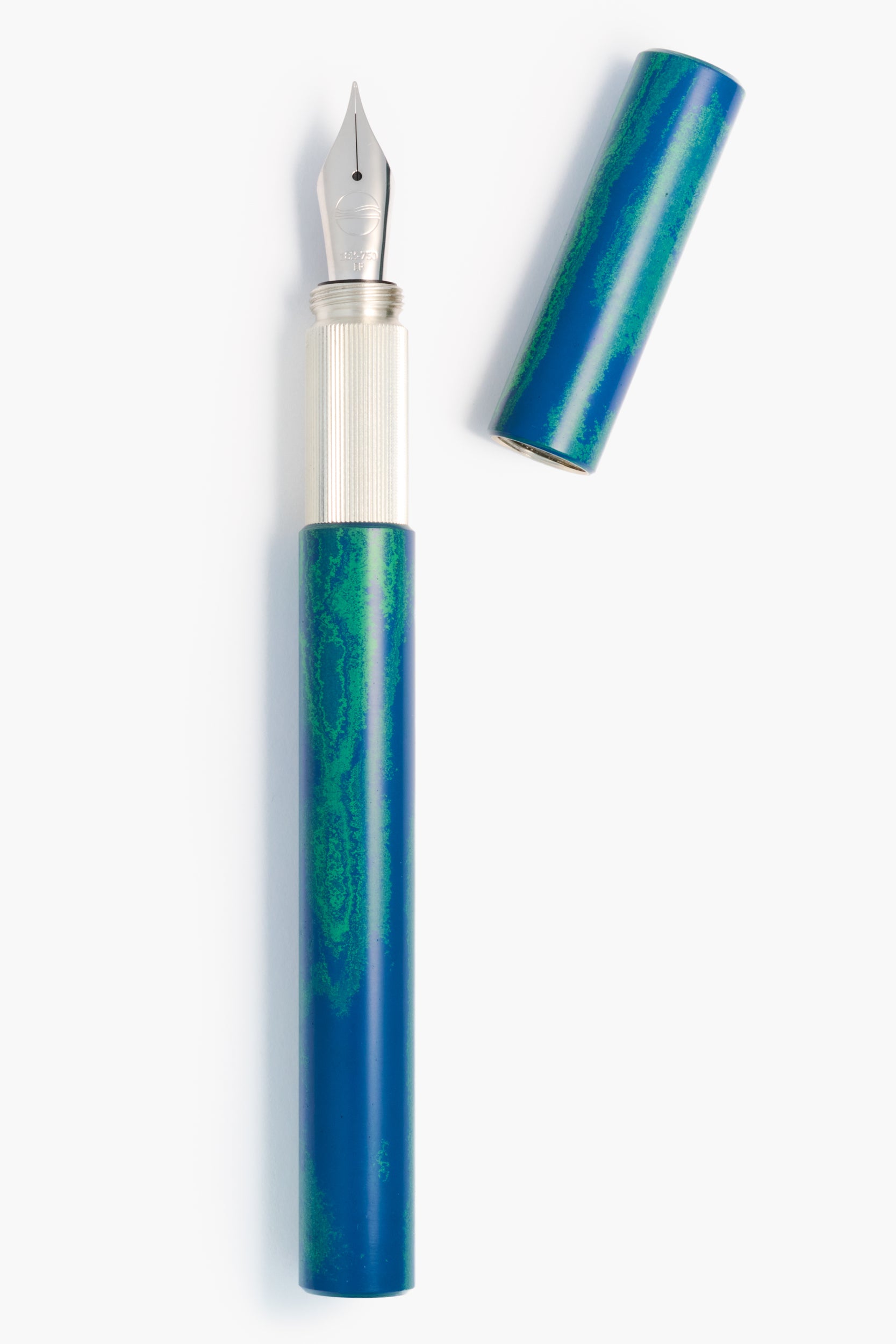 SHORTCAP, Ebonit "Faroe" & Silber, THE NINE 2026, Füllfederhalter, handgefertigt